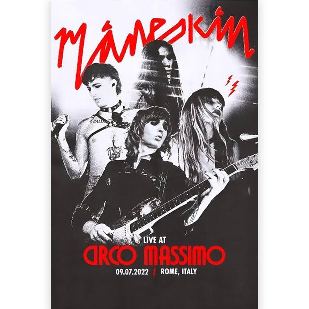 MANESKIN マネスキン (ダミアーノ・デイヴィッド 10月 来日 ) - Live At Circo Massimo 2022 / LIVE会場限定 / ポスター - PGS